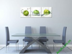 Tranh ghép treo tường phòng ăn quả táo Amia 309-00
