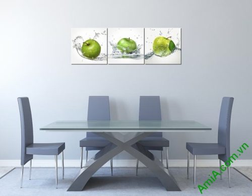 Tranh ghép treo tường phòng ăn quả táo Amia 309-02