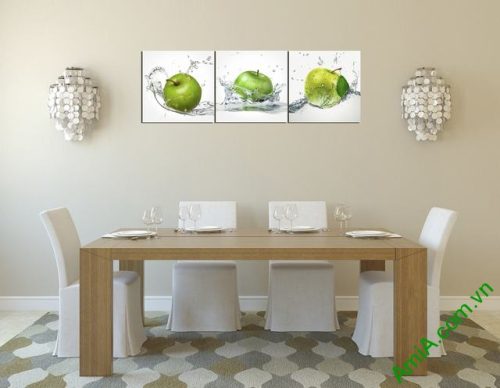 Tranh ghép treo tường phòng ăn quả táo Amia 309