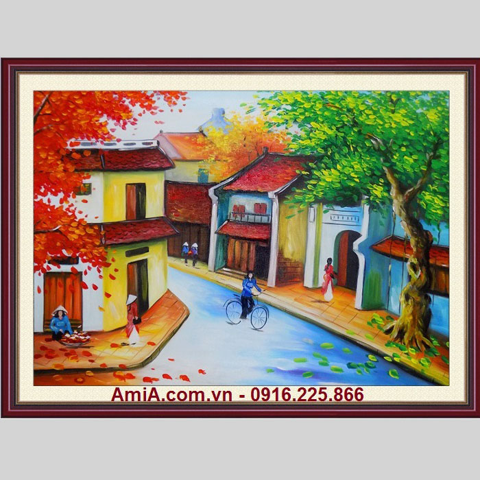 Vẽ tranh sơn dầu phong cảnh Nhật Bản đẹp giá rẻ ở Hà Nội  50 mẫu