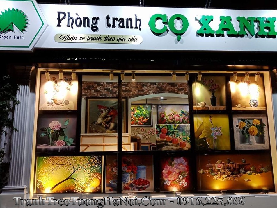 Cua hang tranh co xanh o thanh pho Dong Ha Quang Tri