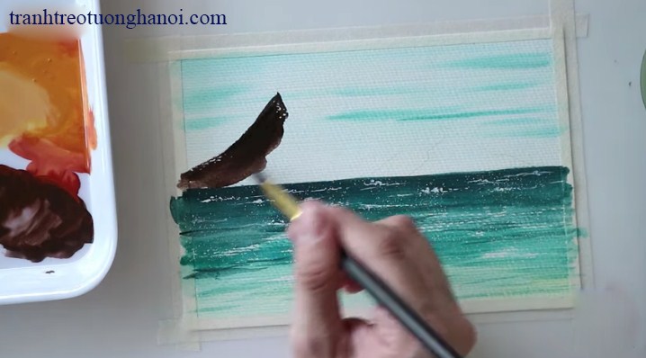 3 Cách Vẽ Tranh Phong Cảnh Biển Đơn Giản Mà Đẹp - Tranh Amia