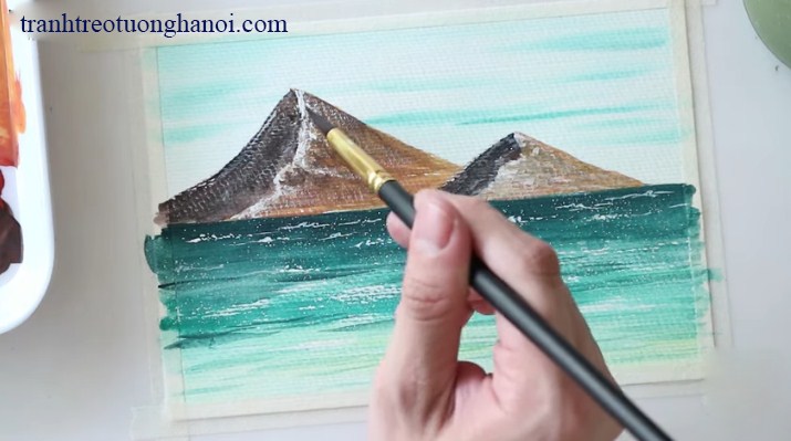 3 cách vẽ tranh phong cảnh biển đơn giản mà đẹp - Tranh AmiA