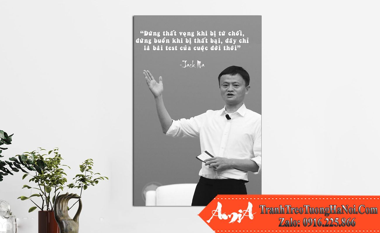 Tranh canvas dep gia re doanh nhan noi tieng Jack Ma